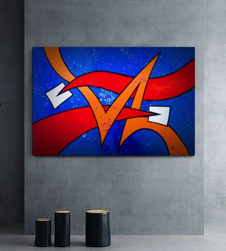 Akryl maleri YOU CAME CLOSER AND I MOVED AWAY af i Van Balco Art malet i 2022