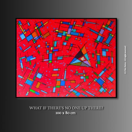  maleri WHAT IF THERE'S NO ONE UP THERE? af i Van Balco Art malet i 2025