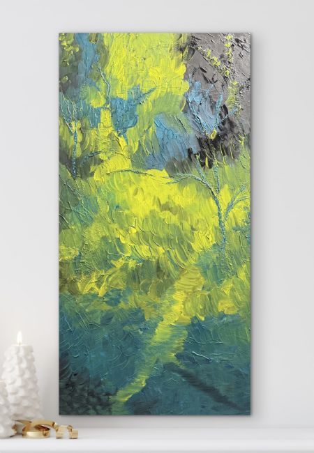 Akryl maleri Bird af Anette Thorup Hansen (ATH) malet i 2025