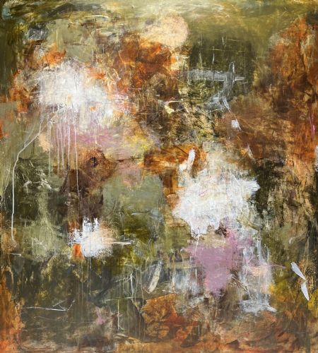 Akryl maleri Harmoni af Dorte Mollerup malet i 2025