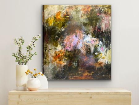 Akryl maleri Talk To Me af Dorte Mollerup malet i 2025