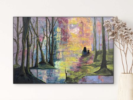 Akryl maleri On a new adventure… af Anette Thorup Hansen (ATH) malet i 2025