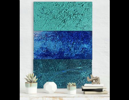 Akryl maleri Colours of the Sea af Anette Thorup Hansen (ATH) malet i 2025