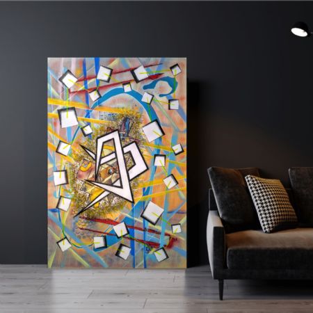 Akryl maleri THE ADVENTURES OF A LANDSCAPE ARCHITECT IN THE GARDEN ON VENUS af i Van Balco Art malet i 2022