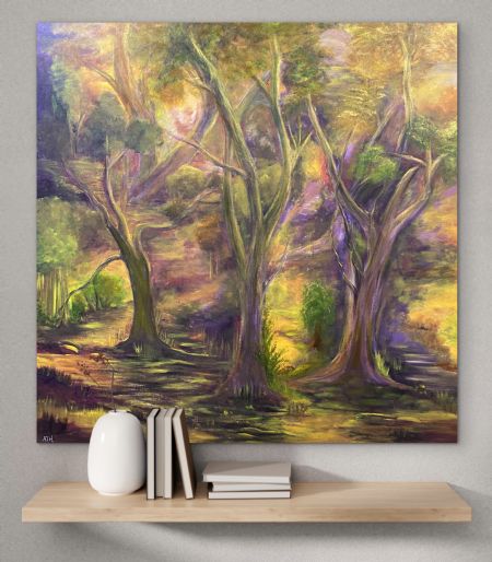 Akryl maleri Den Frie af Anette Thorup Hansen (ATH) malet i 2024