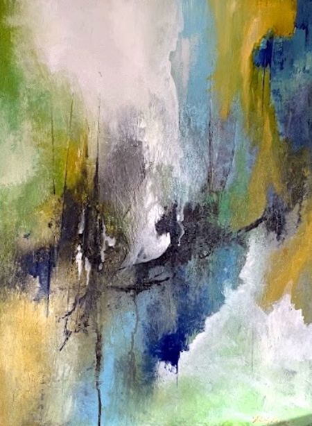 Akryl maleri FR 81-25 af Flemming Rene Rasmussen malet i 2025