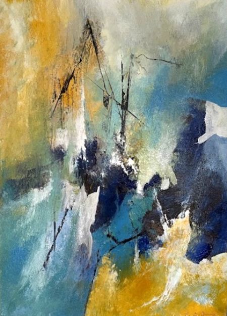 Akryl maleri FR 82-25 af Flemming Rene Rasmussen malet i 2025