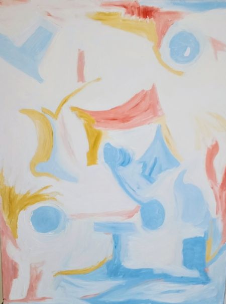  maleri Lille af Susanne Eskildsen malet i 2016