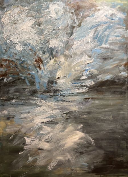 Akryl maleri Breath of the Storm af Annie Hansen malet i 2025