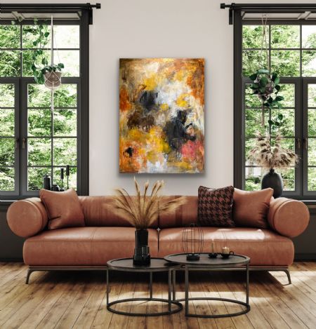 Akryl maleri Mangler af Dorte Mollerup malet i 2025