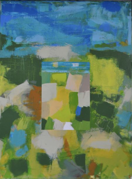 Akryl maleri SMåt i stort af Jørgen Jungersted malet i 2025