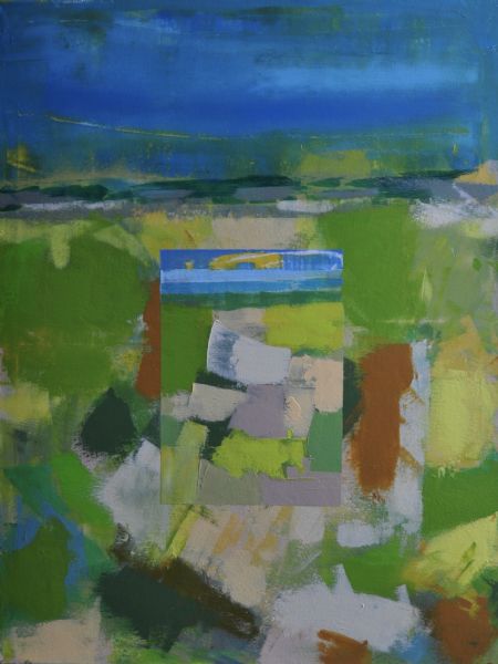 Akryl maleri Småt i stort af Jørgen Jungersted malet i 2025