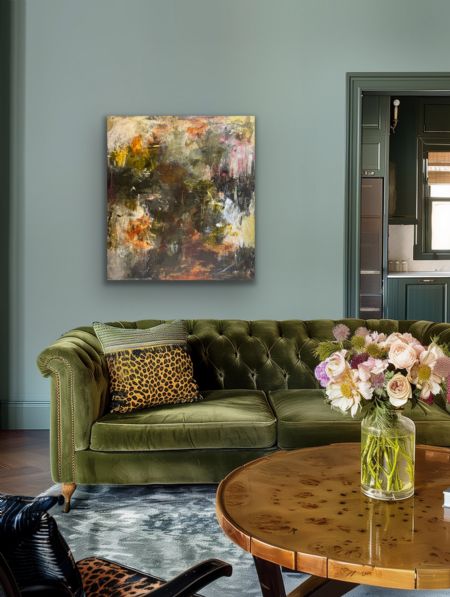 Akryl maleri Sherwood af Dorte Mollerup malet i 2025