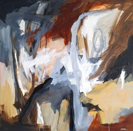 Akryl maleri 20-25 af Karl Hedeager Madsen malet i 2025
