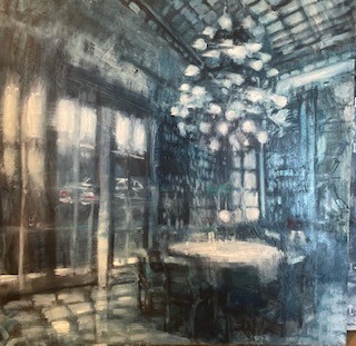 Olie maleri Vacuum af Julian Sanders malet i 2011