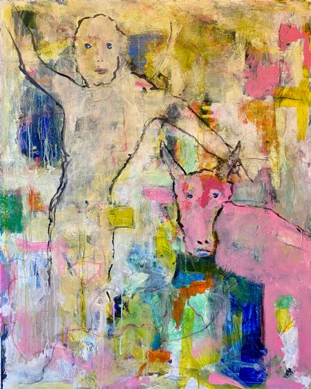 Akryl maleri Torero af Henrik Diget Thomsen malet i 2025