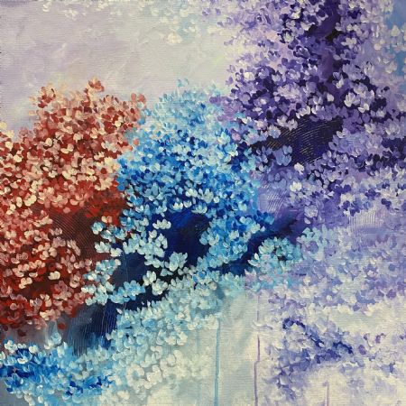 Akryl maleri Delight af Eva Vig malet i 2022