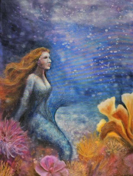 Olie maleri Stilhedens Kald af Anna Maria Olsen malet i 2025