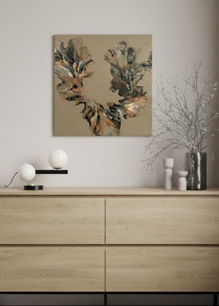 Akryl maleri Calmness af Rola Keblawi malet i 2025