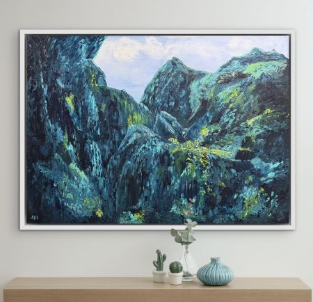 Akryl maleri Eagle’s Nest. af Anette Thorup Hansen (ATH) malet i 2025