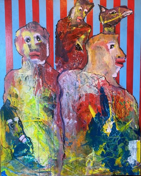 Akryl maleri Kameldriveren. af Henrik Diget Thomsen malet i 2025