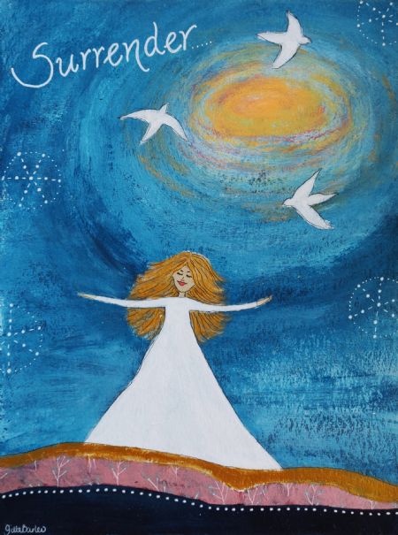 Blandede medier maleri Nr. 61 af Gitte Barlev malet i 2020