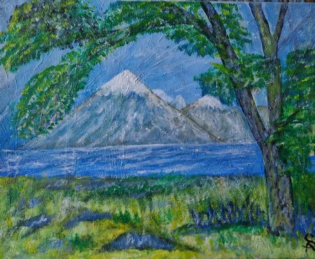 Akryl maleri Natur er skønt af Sadedin Asanovski malet i 2026