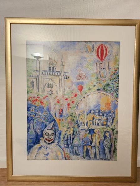 Olie maleri Grethe Reese 84 af Nick Slagslunde malet i 1984