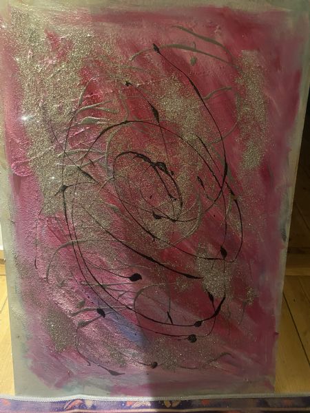  maleri Borderline af Sheena Pedersen malet i 2026