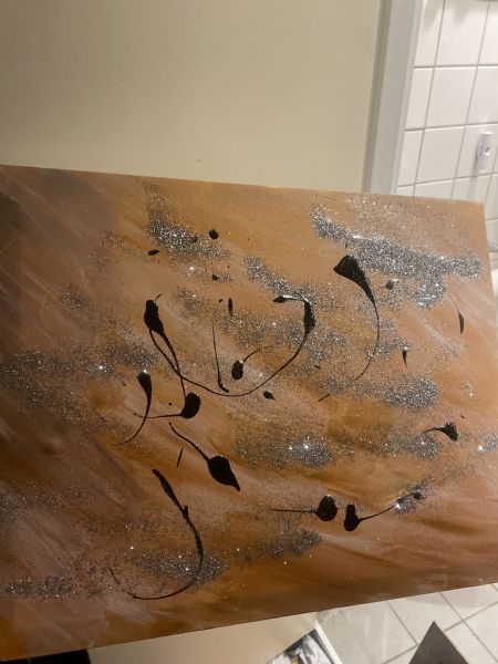  maleri Vinter sjov af Sheena Pedersen malet i 2026