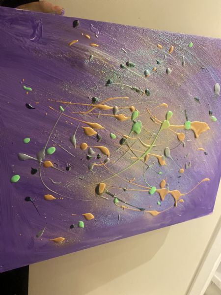  maleri Februar hygge af Sheena Pedersen malet i 2025