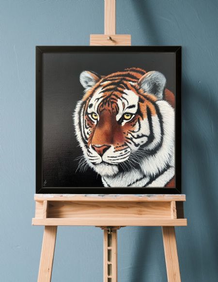 Akryl maleri Whiskers of wisdom af Anita Zophia Sønderup malet i 2026