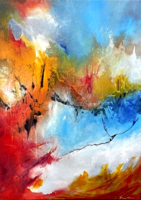 Akryl maleri FR 06-26 af Flemming Rene Rasmussen malet i 2025