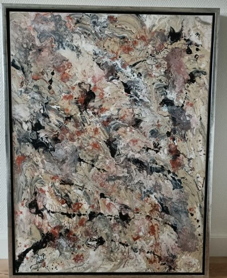 Akryl maleri HP799 af Heidi Pedersen malet i 2025