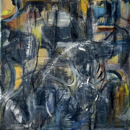 Akryl maleri Jazz af Lisbeth Aggerbeck Woll malet i 2023