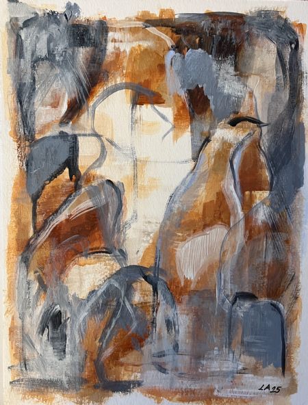 Akryl maleri Sundance af Lisbeth Aggerbeck Woll malet i 2025