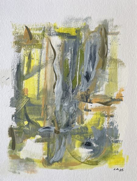 Akryl maleri Spejling i drømme af Lisbeth Aggerbeck Woll malet i 2025