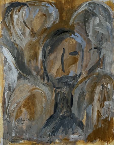 Akryl maleri Nature Boy af Lisbeth Aggerbeck Woll malet i 2025