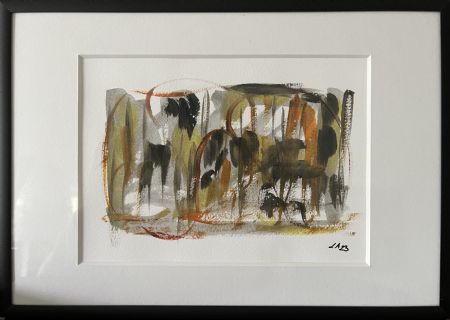 Akryl maleri Halloween af Lisbeth Aggerbeck Woll malet i 2023