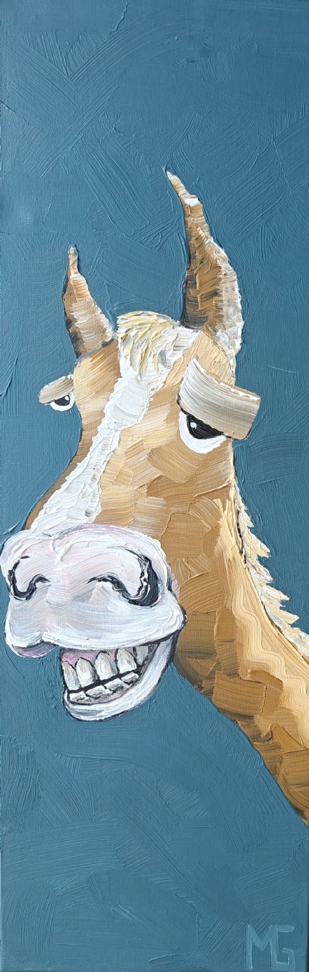 Akryl maleri Hest 7 af Art by Morten Gaarden malet i 2026