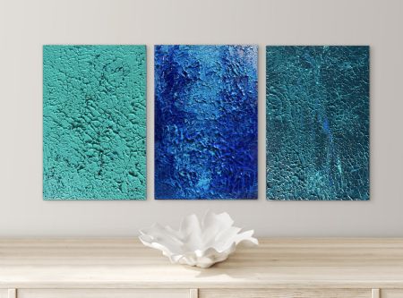 Akryl maleri Colours of the Sea af Anette Thorup Hansen (ATH) malet i 2025