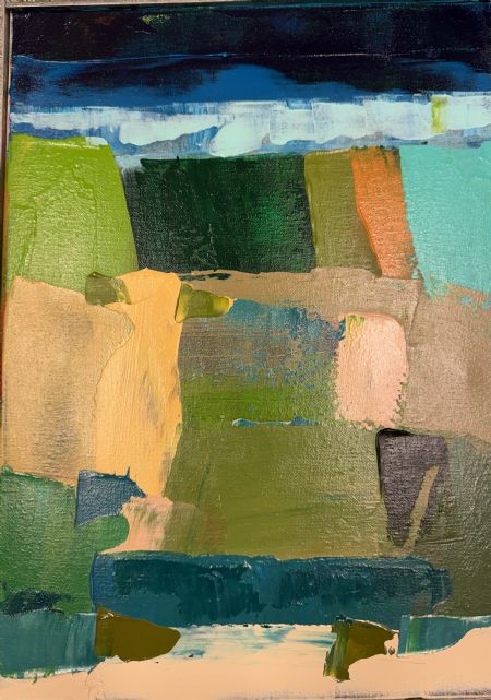 Akryl maleri Landskab af Jørgen Jungersted malet i 2026