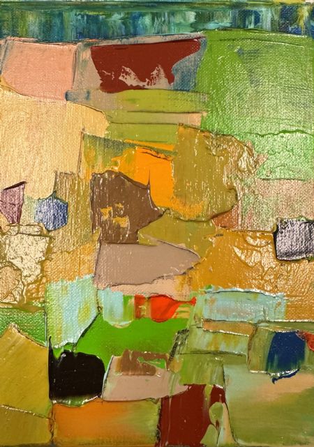 Akryl maleri Landskab af Jørgen Jungersted malet i 2026