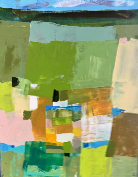 Akryl maleri Landskab af Jørgen Jungersted malet i 2026