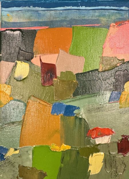 Akryl maleri Landskab af Jørgen Jungersted malet i 2026