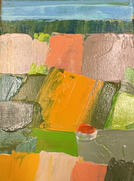 Akryl maleri Landskab af Jørgen Jungersted malet i 2026