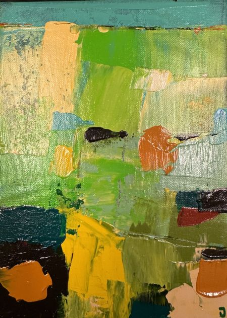 Akryl maleri Landskab af Jørgen Jungersted malet i 2026