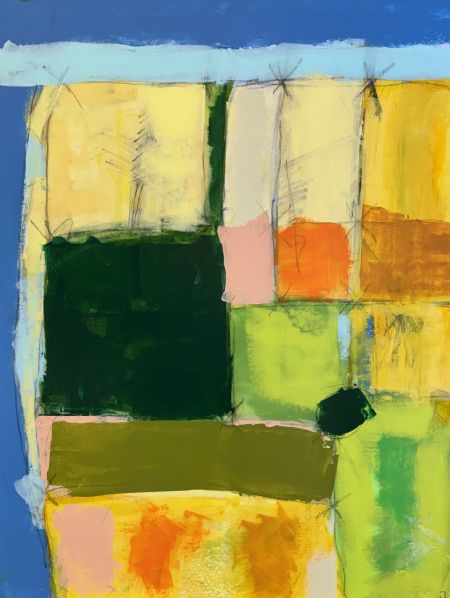 Akryl maleri Opslagstavle af Jørgen Jungersted malet i 2026