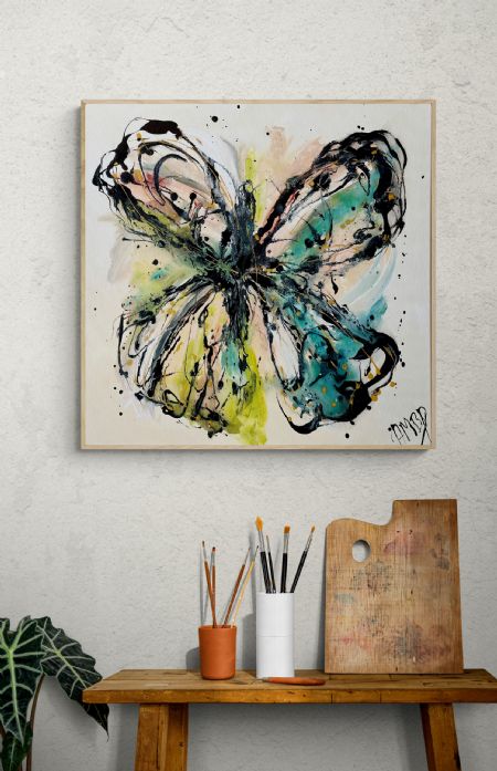 Akryl maleri GalleriAMBP (Nr. 17) af ART by AMBP / Anne-Mette Bank Petersen malet i 2026