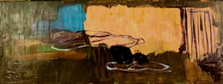 Akryl maleri natur 1 af Troels Ibsen Pedersen malet i 2019